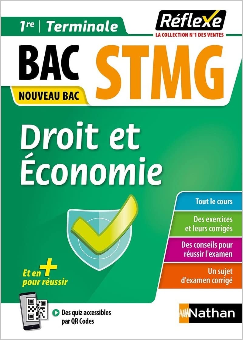 Guide - Droit et Économie - 1re/Tle STMG - Réflexe - 2026 (19) 9782091674513