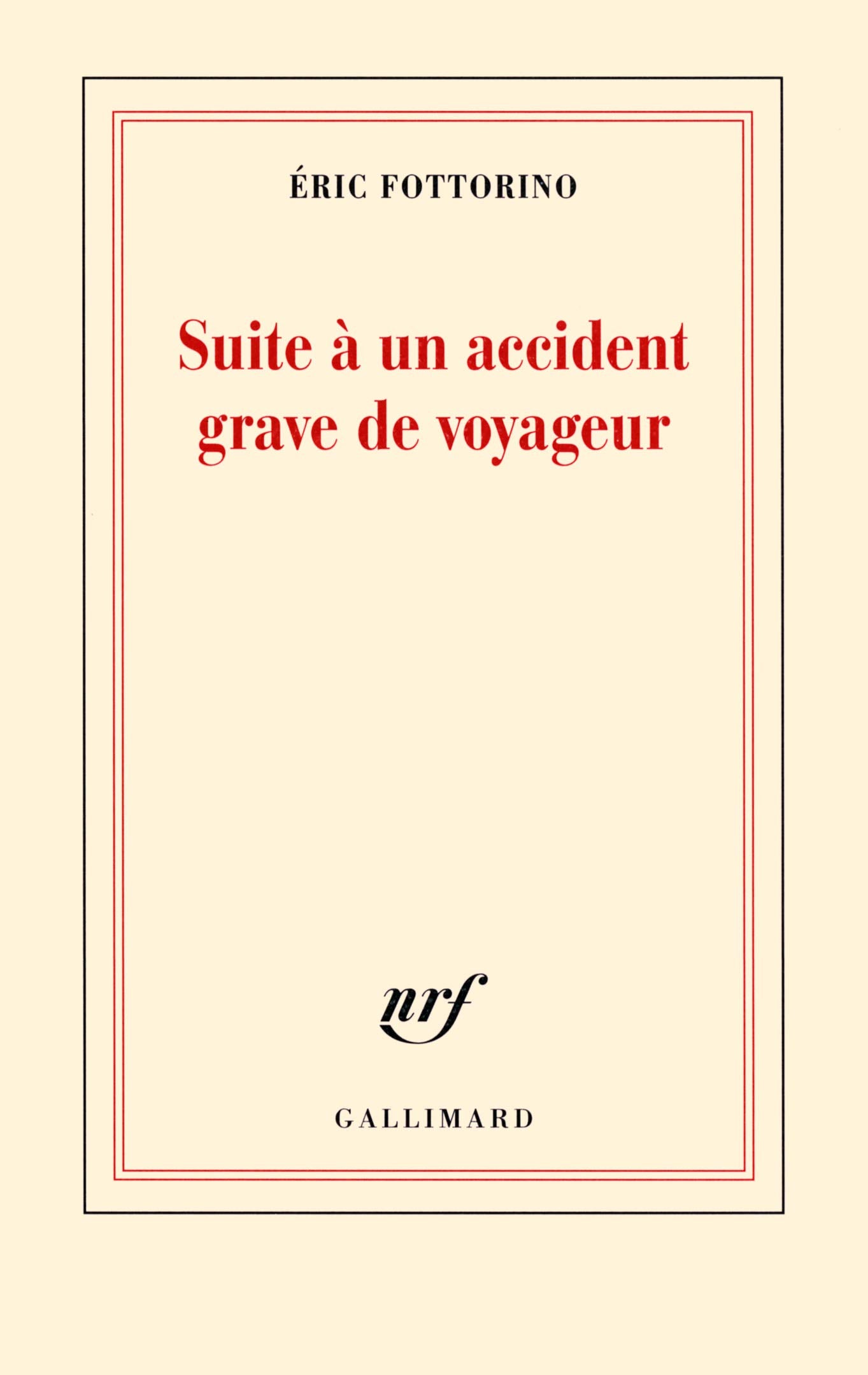 Suite à un accident grave de voyageur 9782070140640