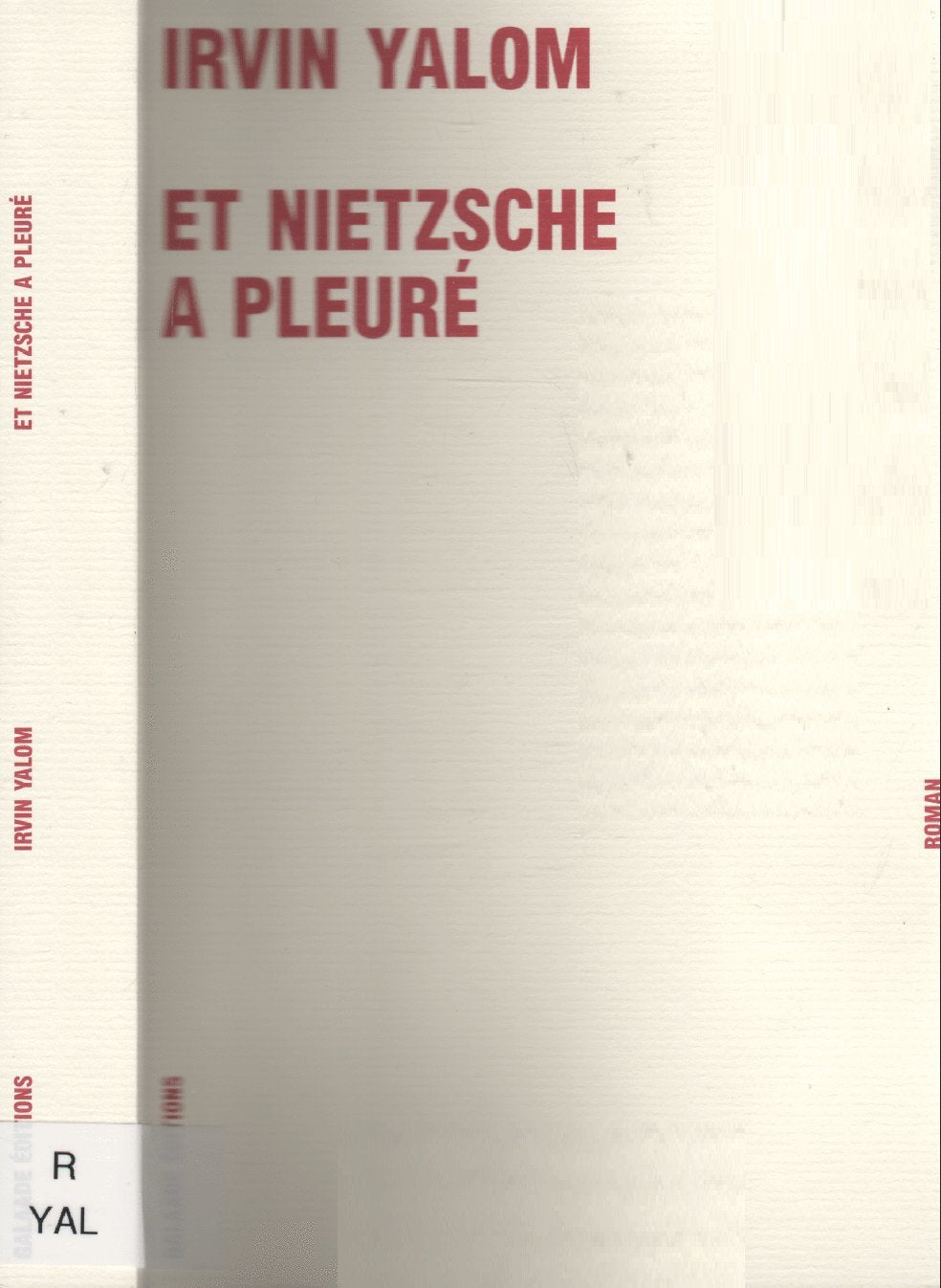 Et Nietzsche a pleuré 9782351760390