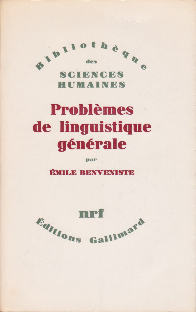 Problèmes de linguistique générale 9782070206186