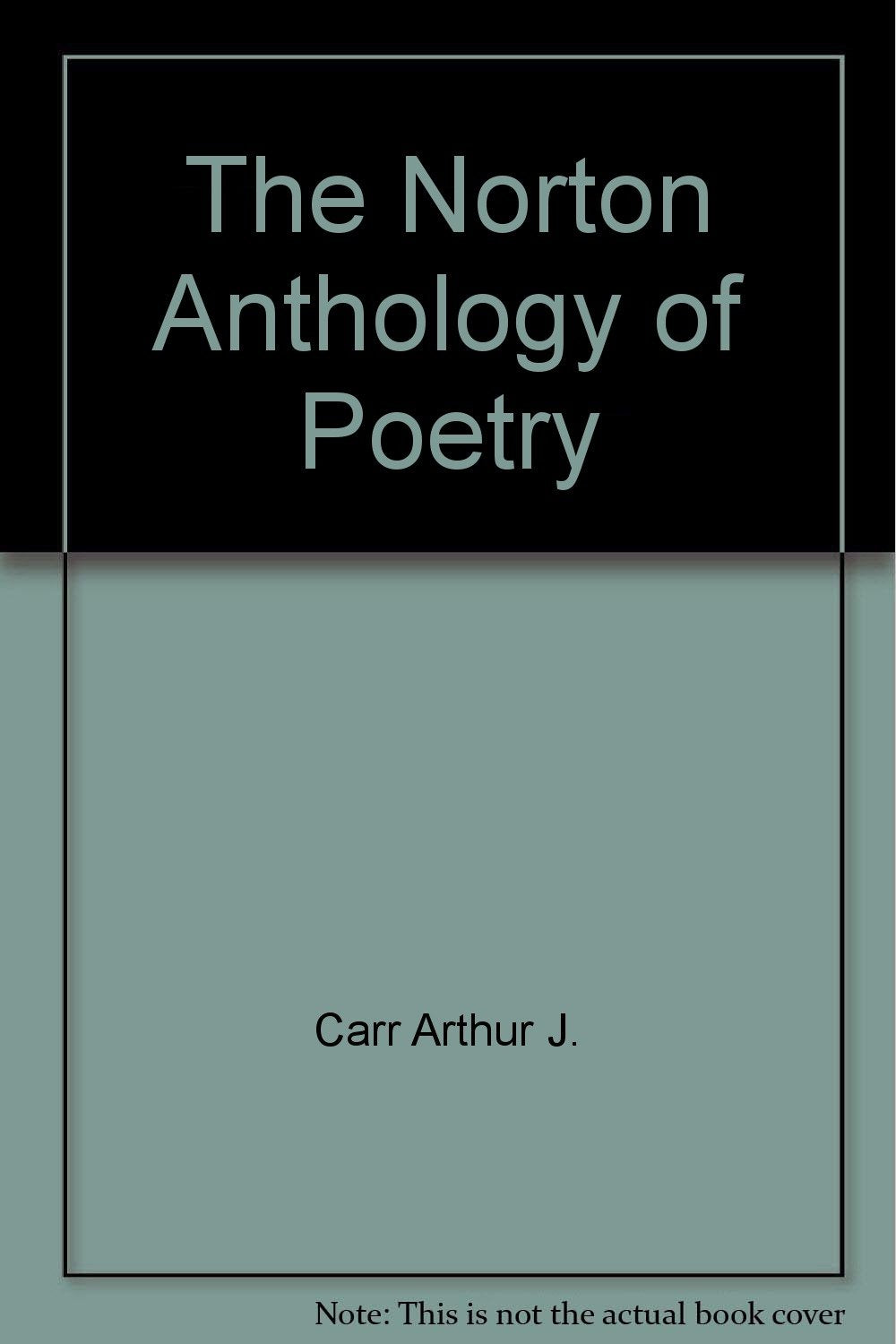 The Norton Anthology of Poetry 9780393092455