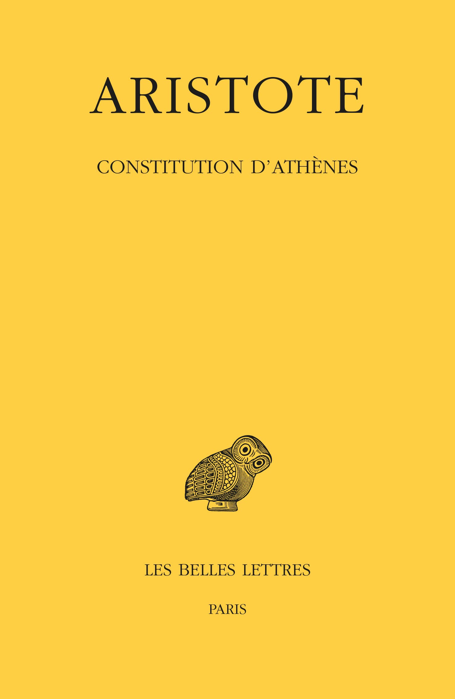 Constitution d'Athènes 9782251000336
