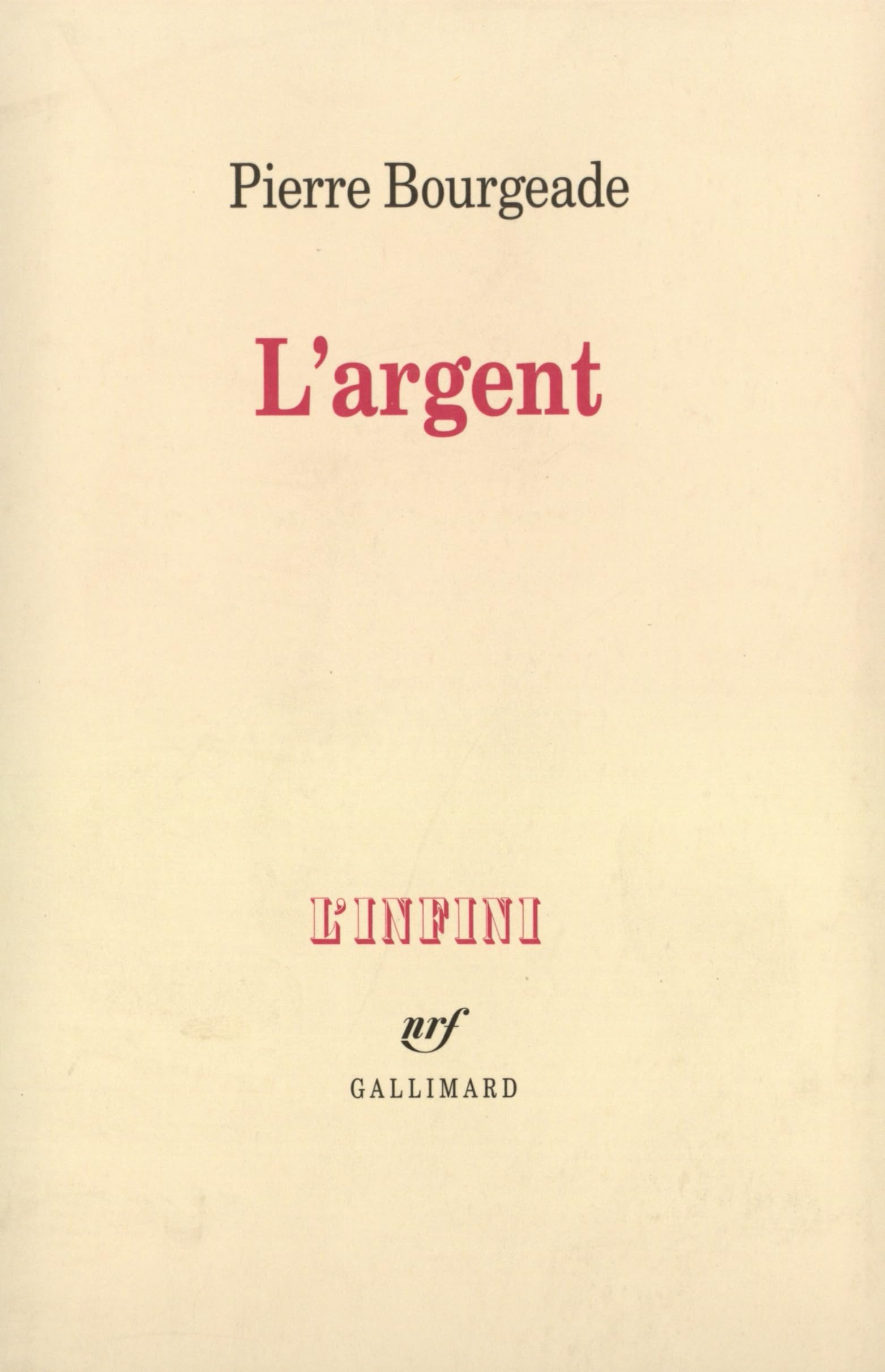 L'Argent 9782070753802