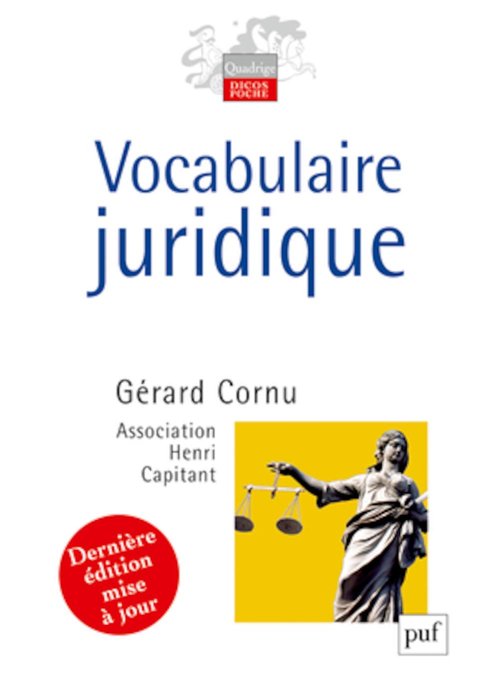 Vocabulaire juridique 9782130589112