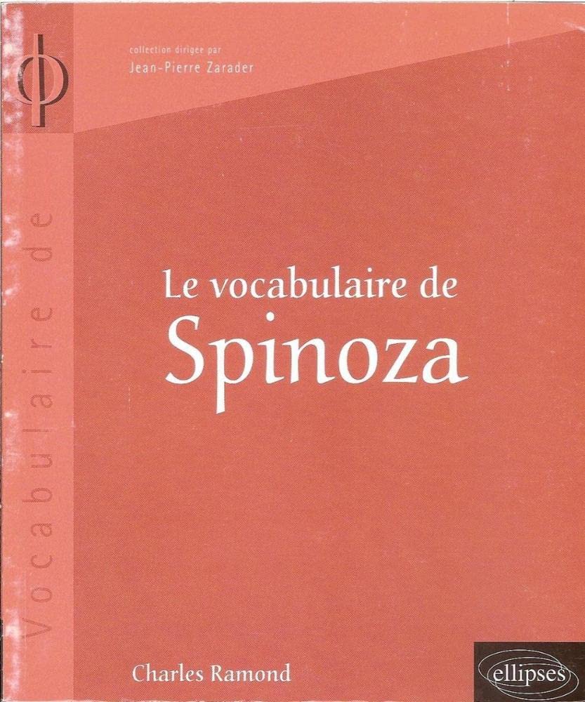 Le vocabulaire de Spinoza 9782729858339