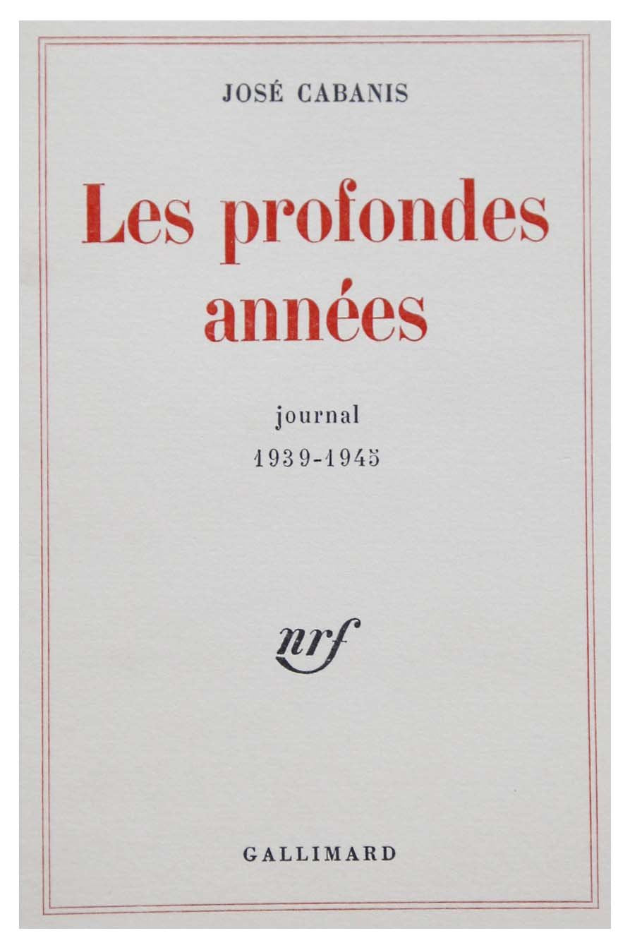 Les Profondes années journal 1939-1945: JOURNAL 1939-1945 9782070294589