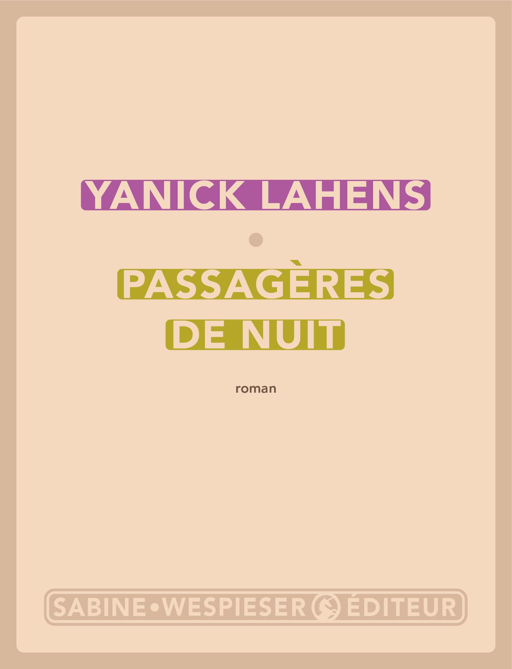 Passagères de nuit (2025) 9782848055701