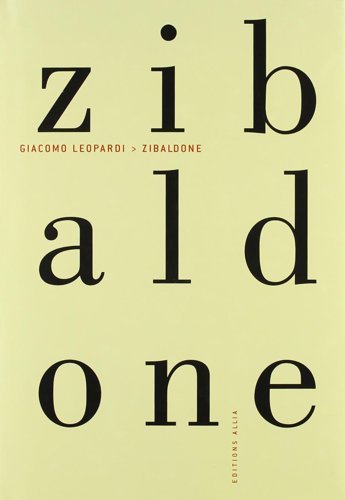 Zibaldone 9782844851314