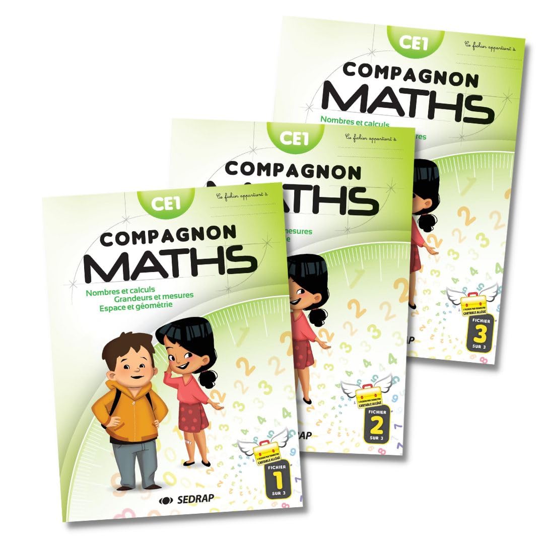 COMPAGNON MATHS CE1 - FICHIERS ELEVE 3 VOL - EDITION 2016 9782758143529