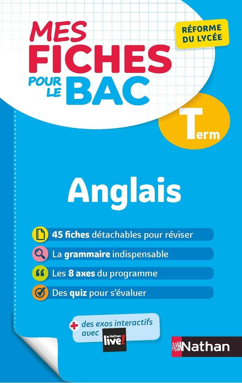 Anglais Terminale - Mes fiches pour le BAC Tle - BAC 2027 9782091575476