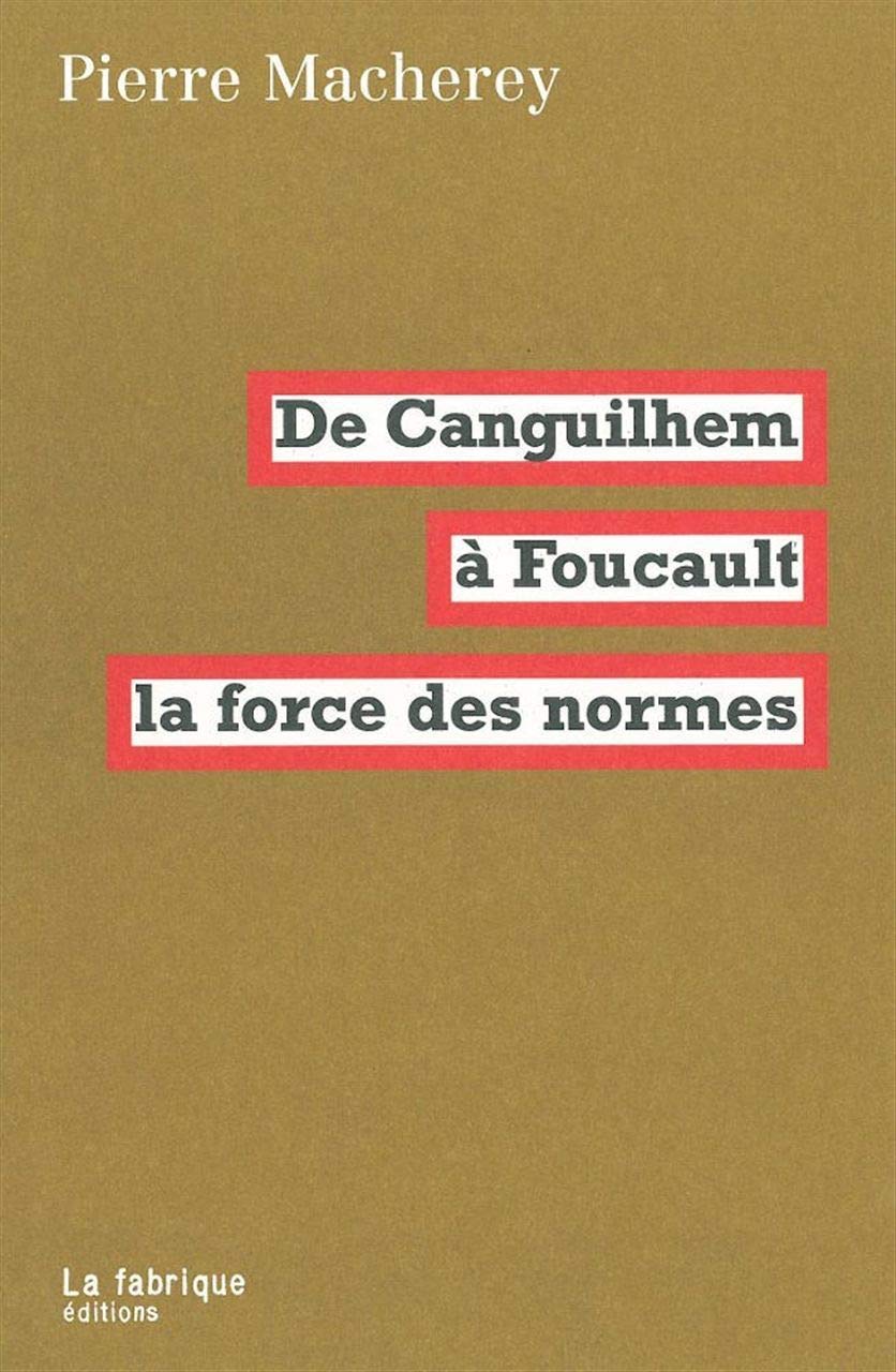 De Canguilhem à Foucault: La force des normes 9782913372962