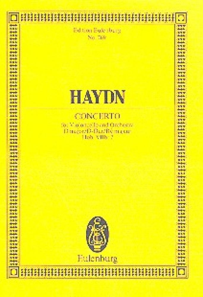 Concert Ré majeur: op. 101. Hob. VIIb: 2. cello and orchestra. Partition d'étude. 9783795768102