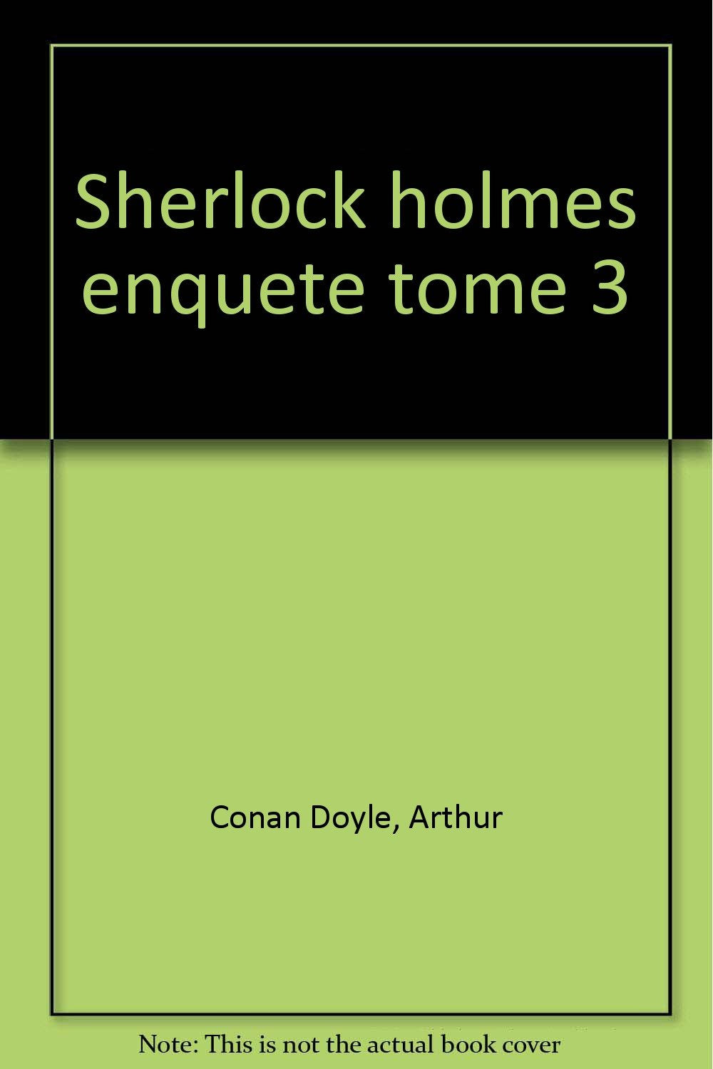 SHERLOCK HOLMES ENQUETE N03 9782013920957