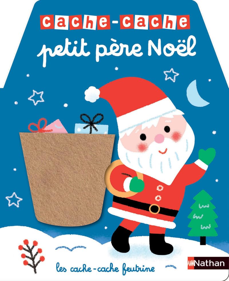 Cache-cache petit père Noël - Livre matière - éveil - Dès 6 mois 9782092497081