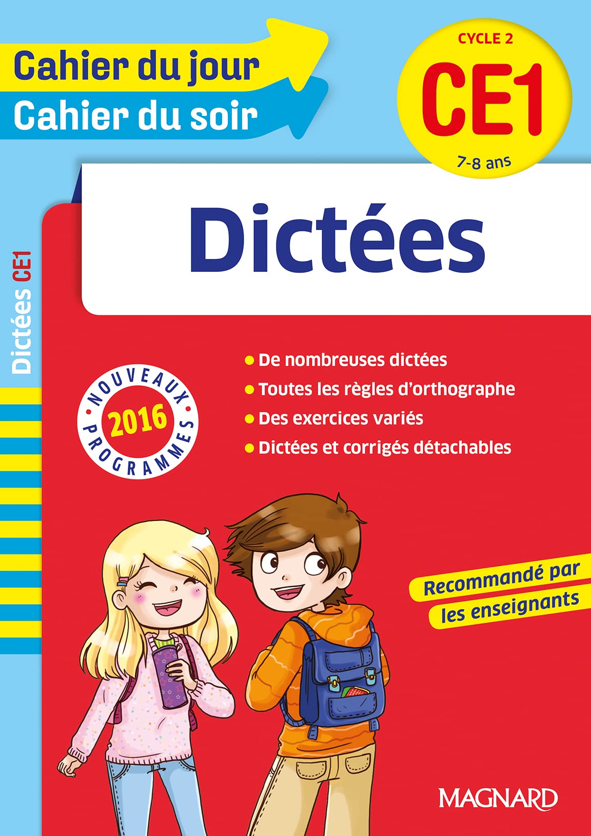 Cahier du jour/Cahier du soir Dictées CE1 - Nouveau programme 2016 9782210752894