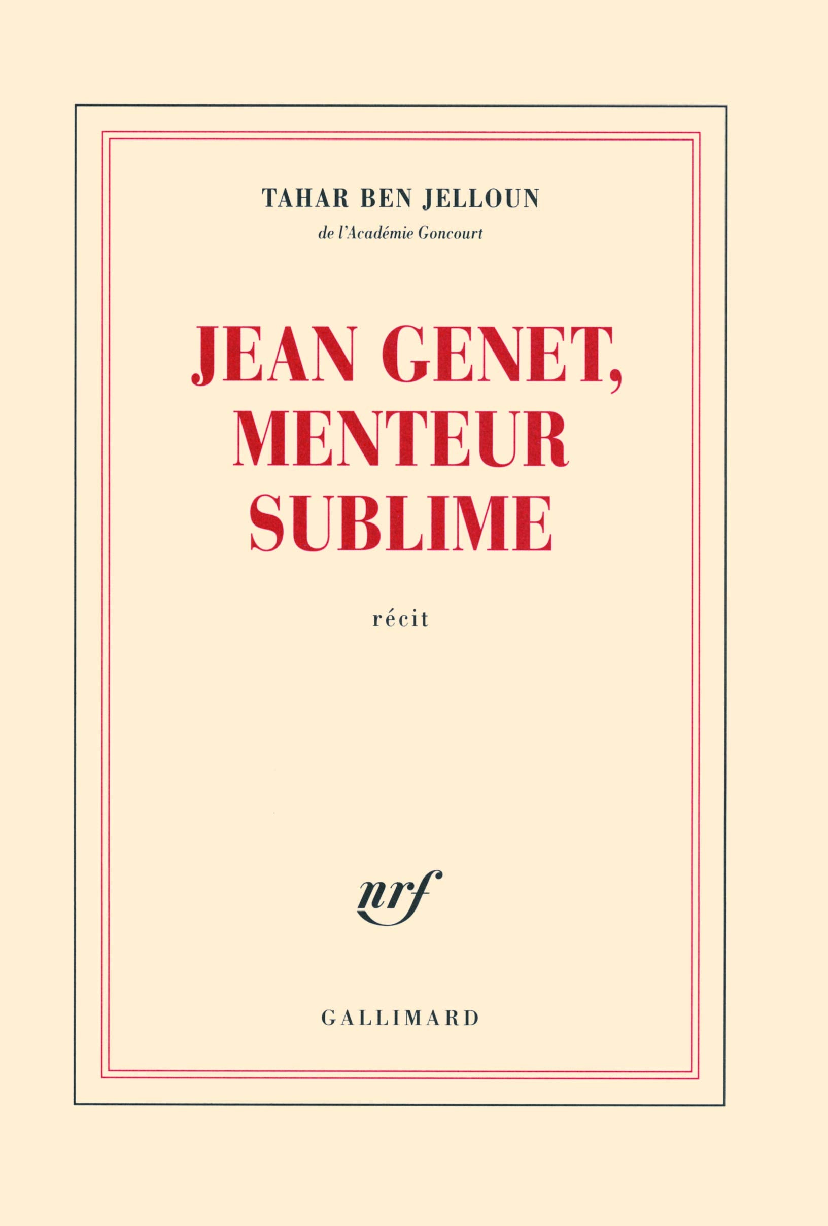 Jean Genet, menteur sublime 9782070130191