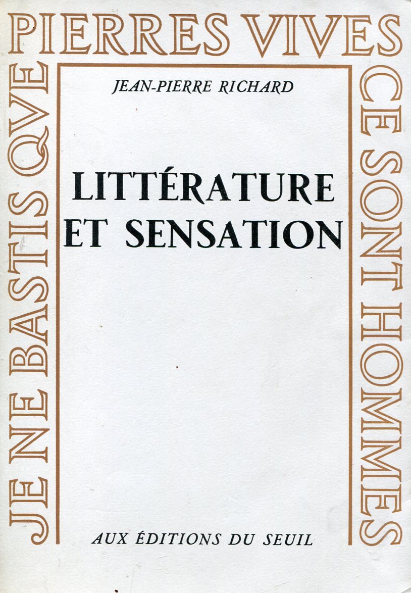 Littérature et Sensation eo 