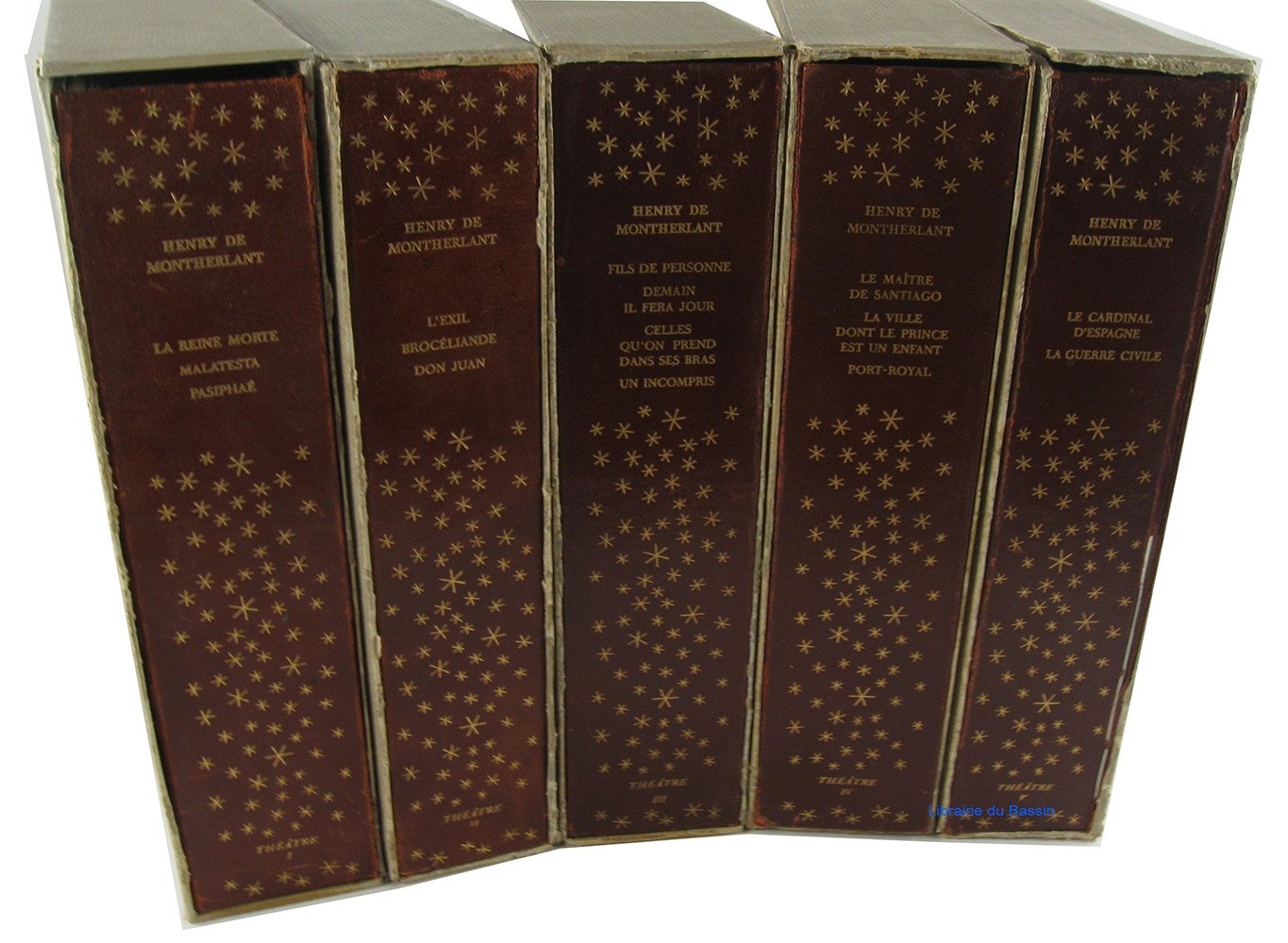 Thêatre de Henry de Montherlant 5 volumes 