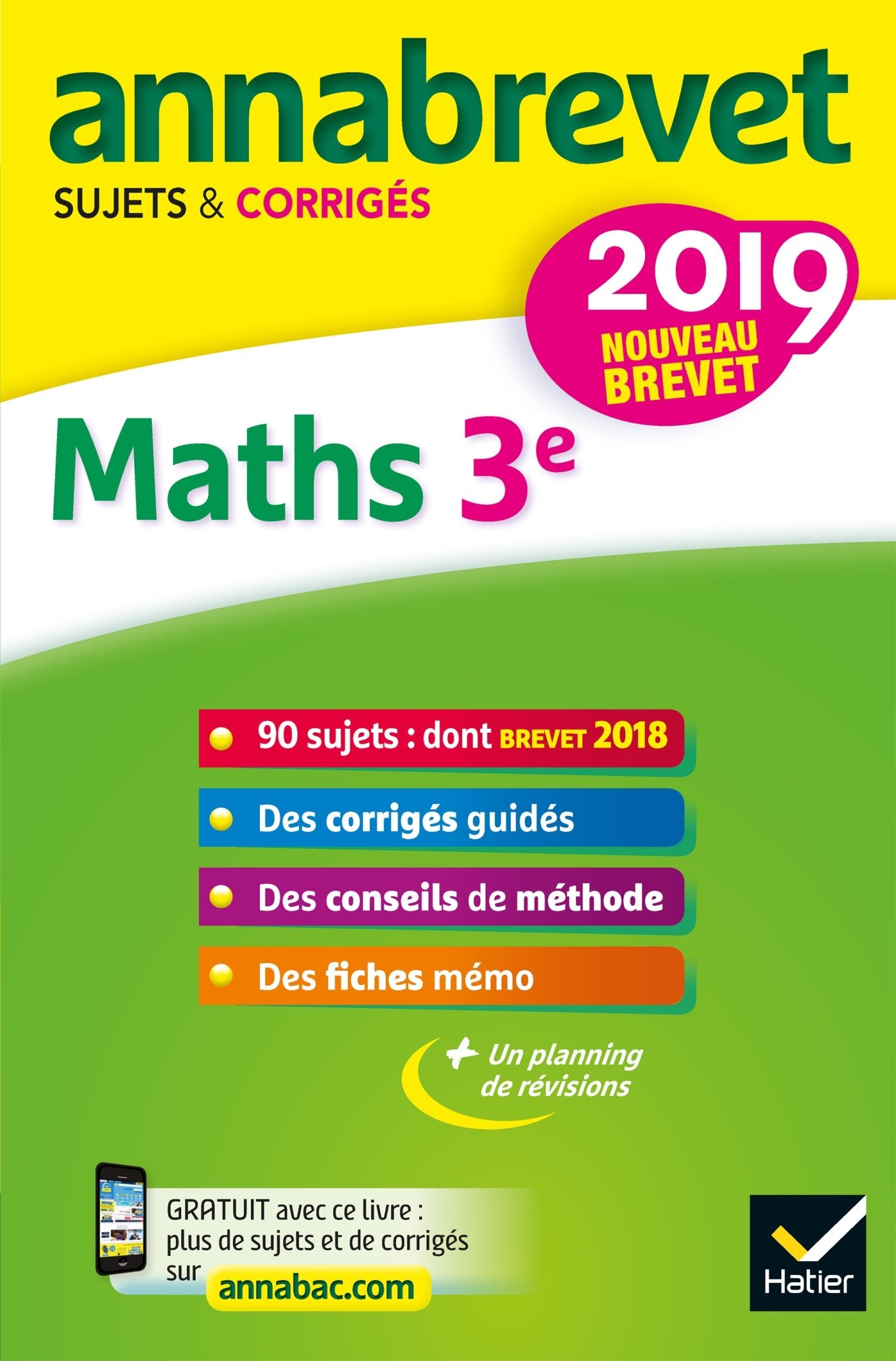 Mathématiques 3e: Sujets et Corrigés 9782401045613