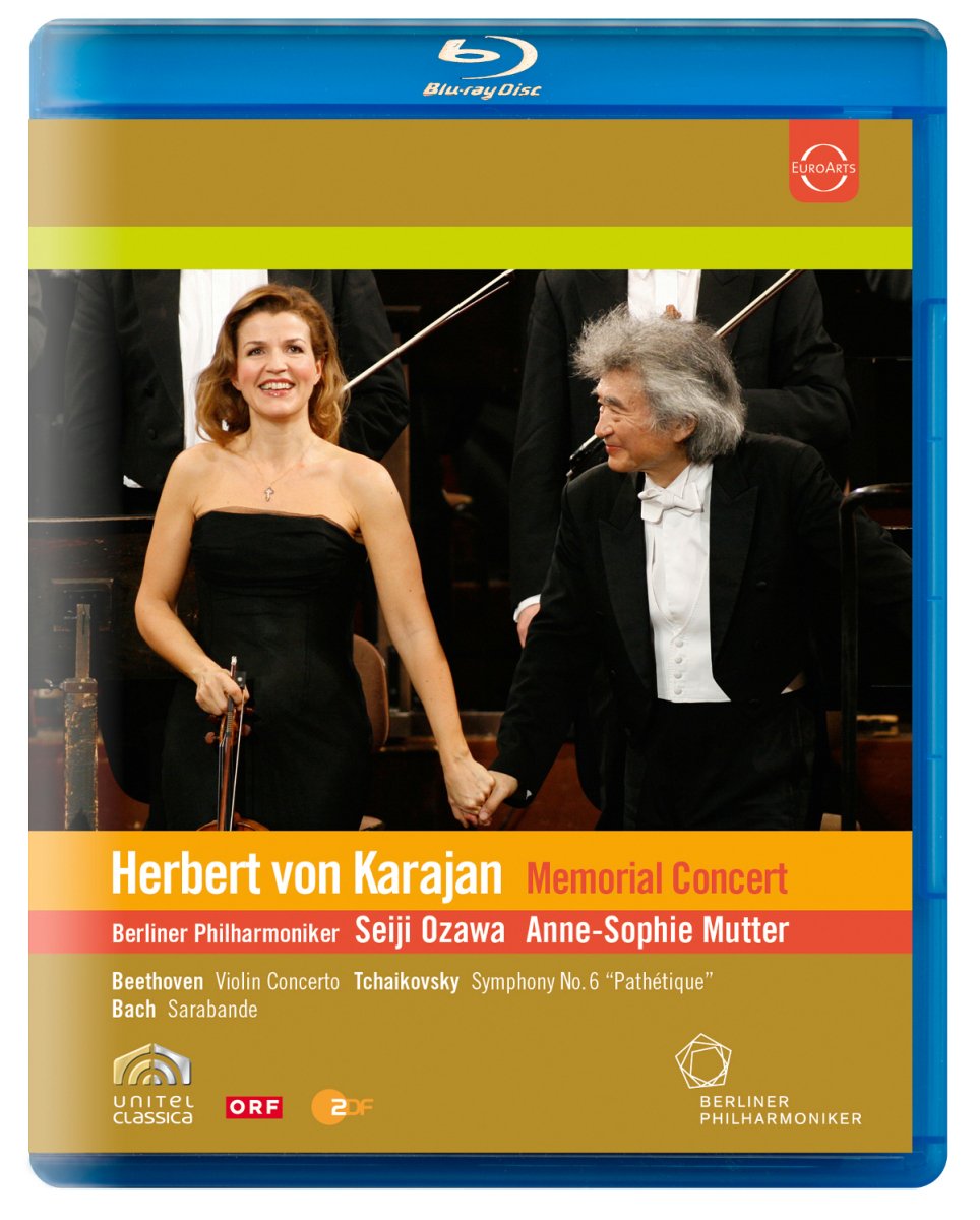 Herbert von Karajan - Memorial concert - Berliner Philharmoniker - Ozawa - Mutter (+booklet) [(+booklet)] [Blu-ray] 0880242725141