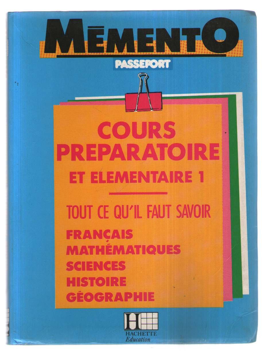 Mémento: Cours préparatoire et élémentaire 1 9782010137310