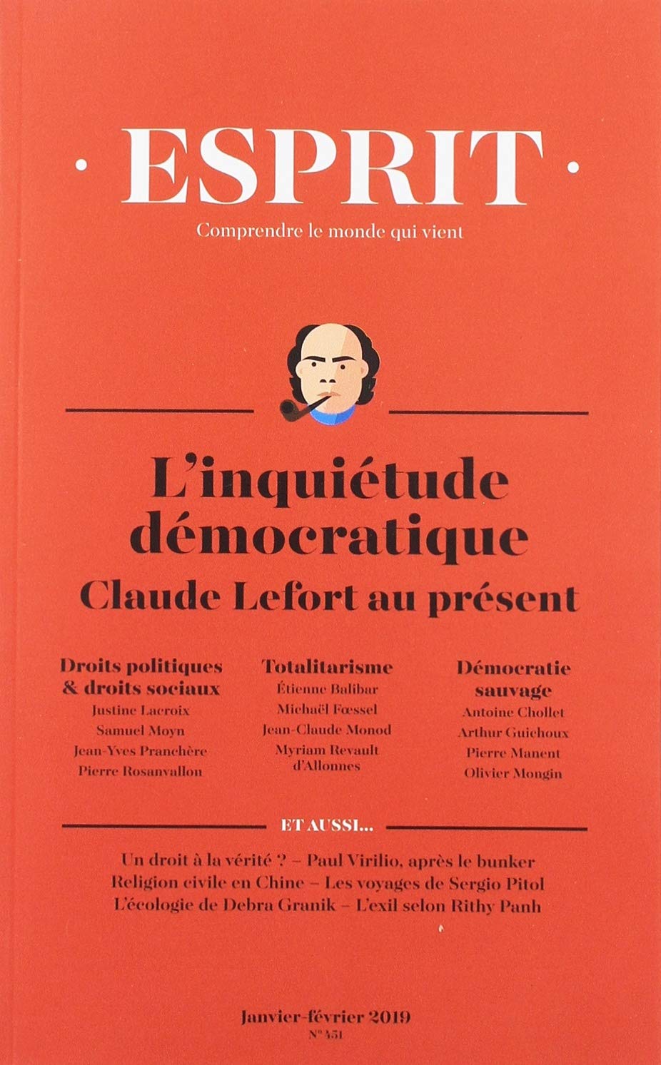 Esprit - Inquiétudes démocratiques. Claude Lefort: Janvier-février 2019 9782372340786