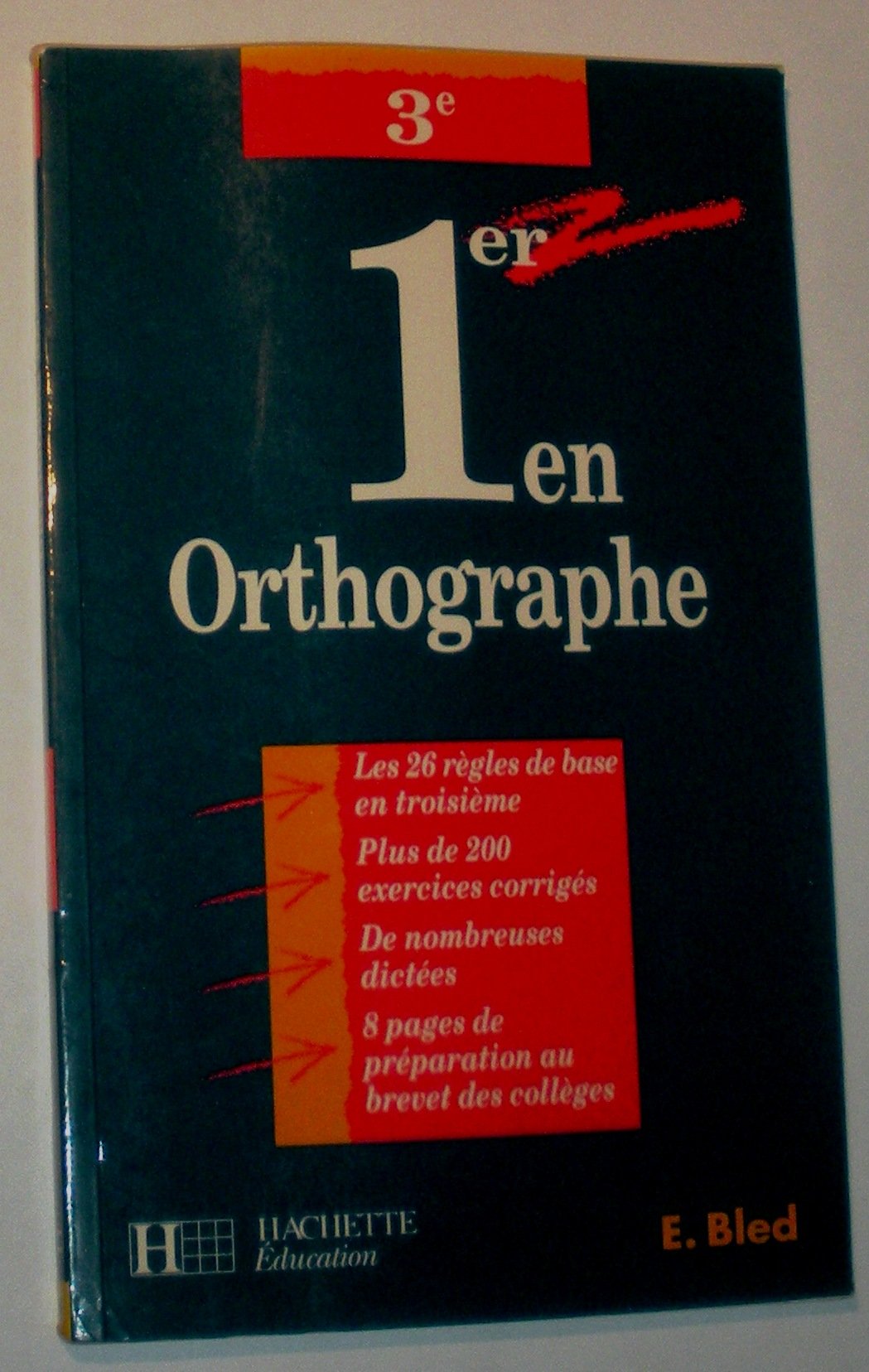 1er en orthographe: CE2 9782010153433