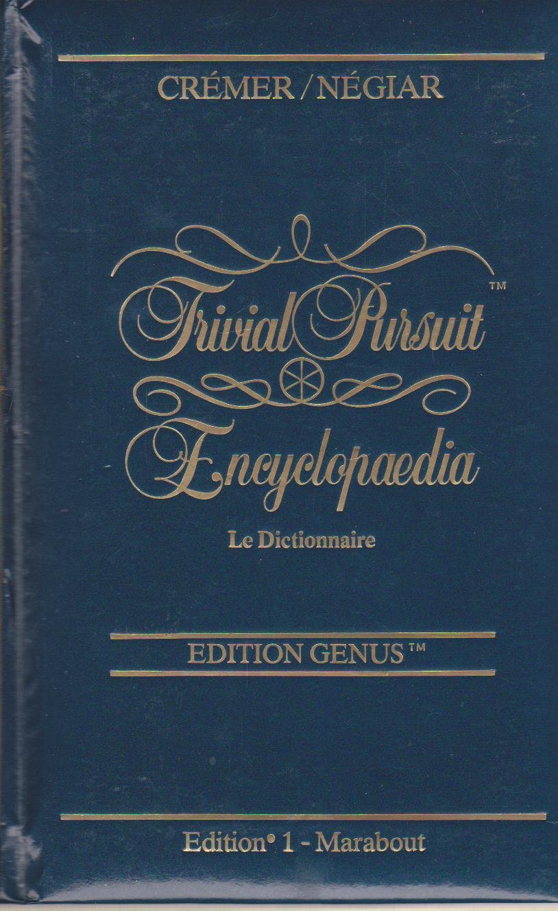 Trivial Pursuit encyclopaedia : Le dictionnaire, édition Genus 9782863913024