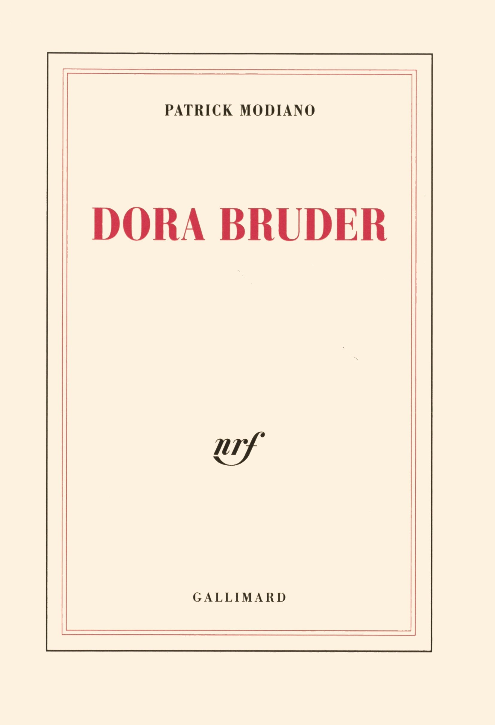 Dora Bruder 9782070748983