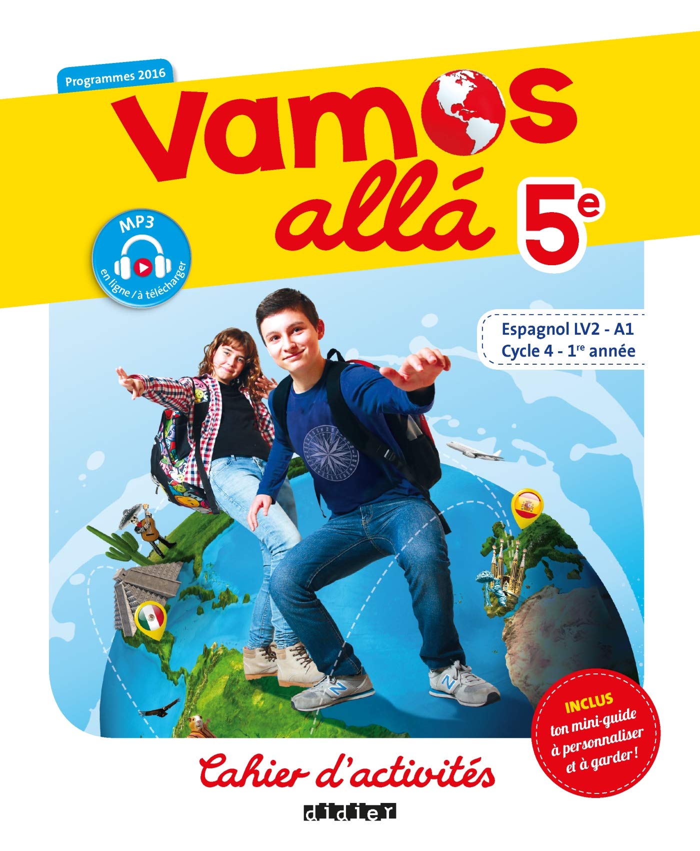 Vamos allá 5e - Cycle 4, 1ere année - Espagnol LV2 (A1) - Cahier d'activités 9782278083701