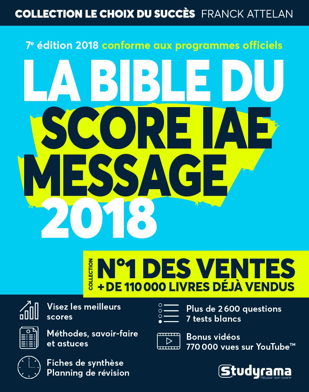 La bible du score iae message 2018 9782759035557