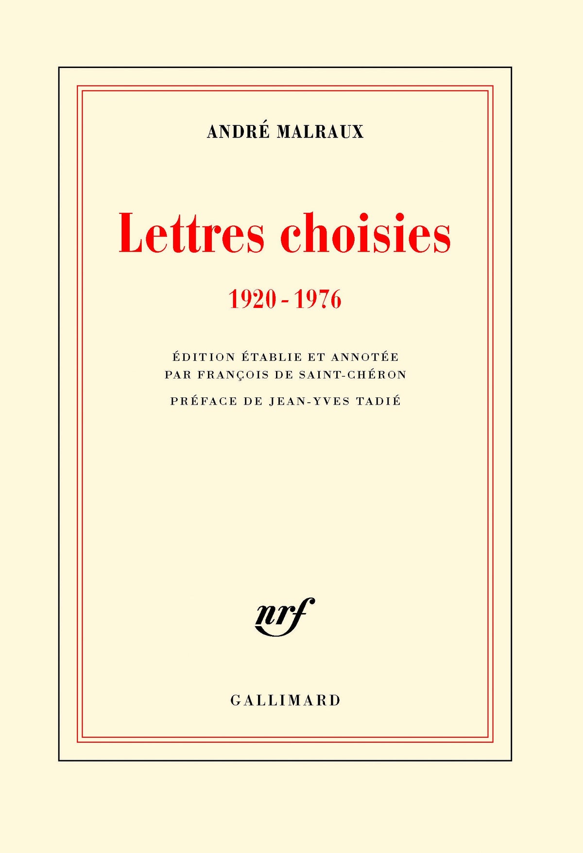 Lettres choisies: (1920-1976) 9782070135943