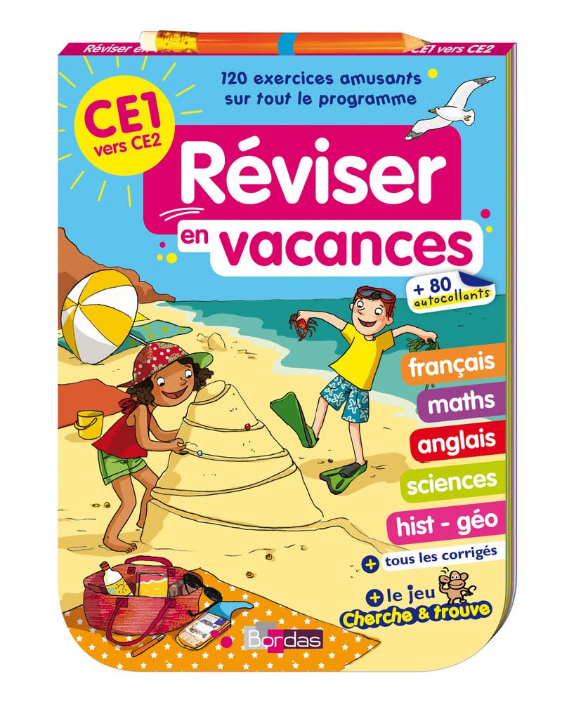 Réviser en vacances - Bloc jeux CE1 9782047351154