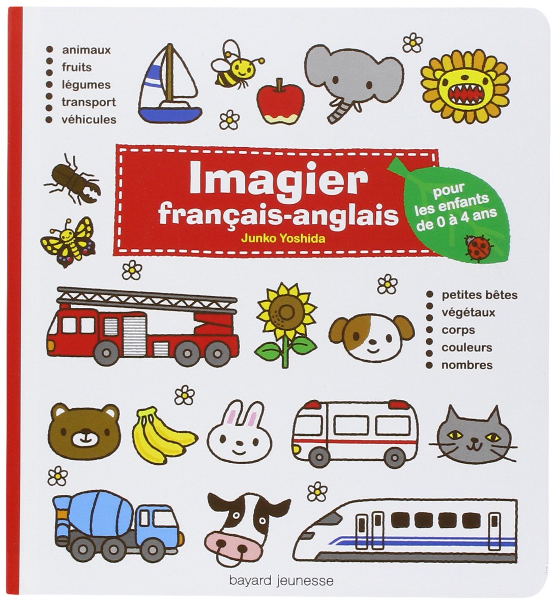 Imagier français-anglais (rouge): pour les enfants de 0 à 4 ans 9782747039666