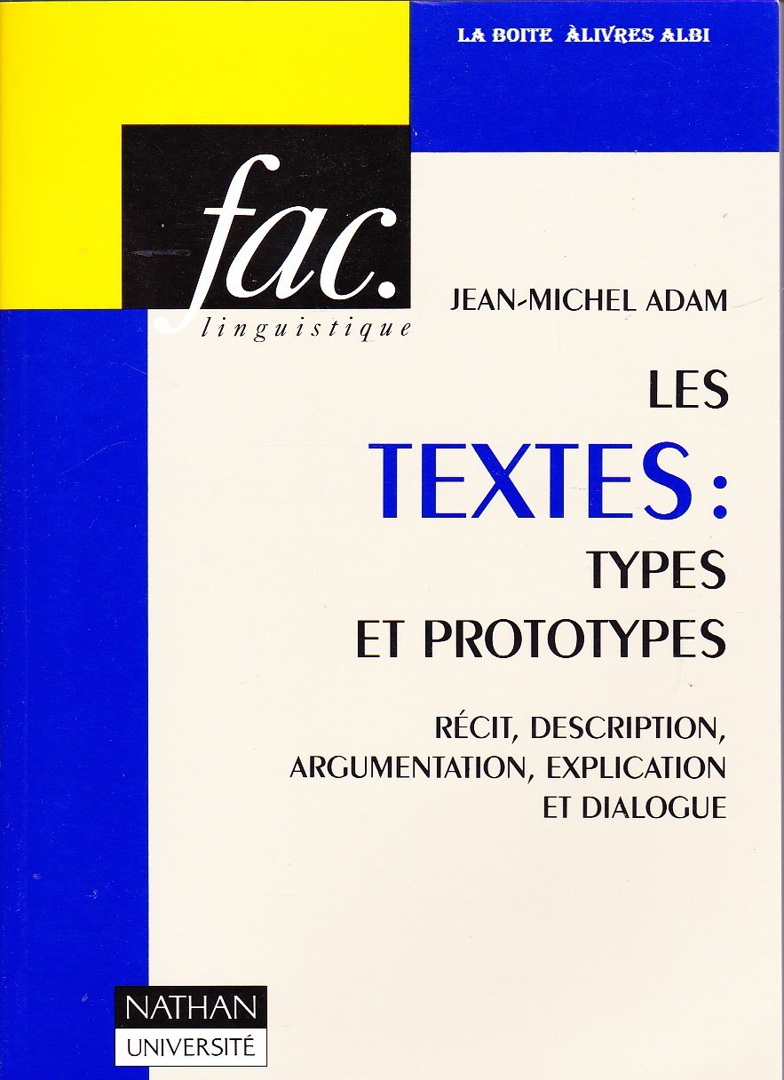 Les Textes, types et prototypes 9782091907567