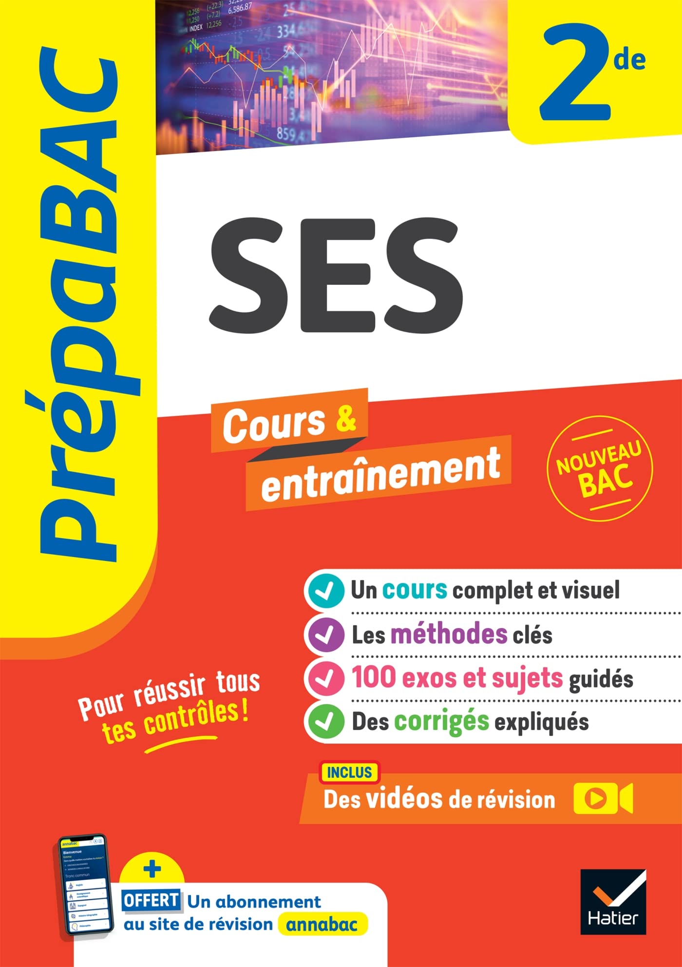 Prépabac - SES 2de: cours, méthodes & entraînement (programme de Seconde) 9782401094994