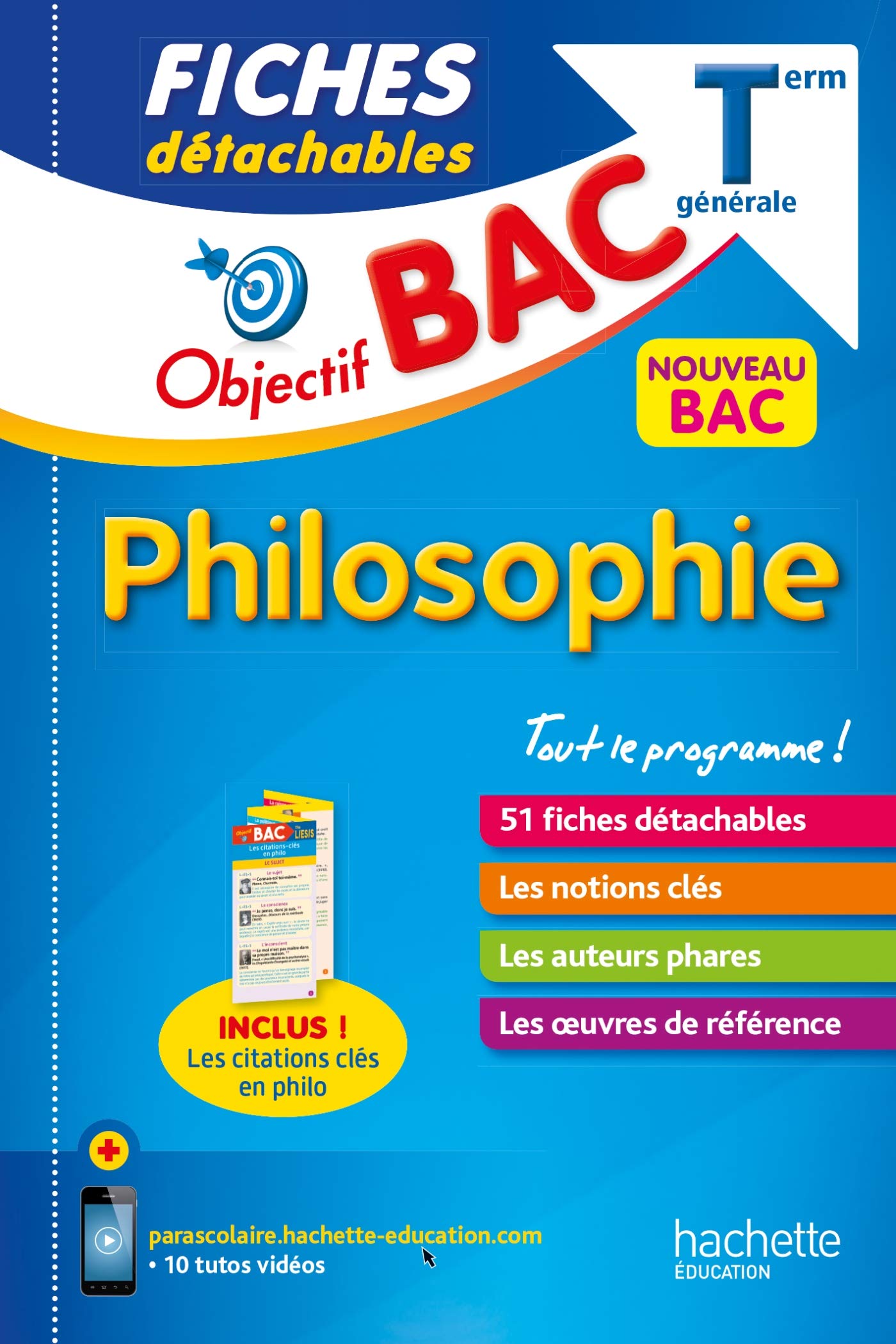 Objectif BAC Fiches détachables Philosophie Tle 9782017119487