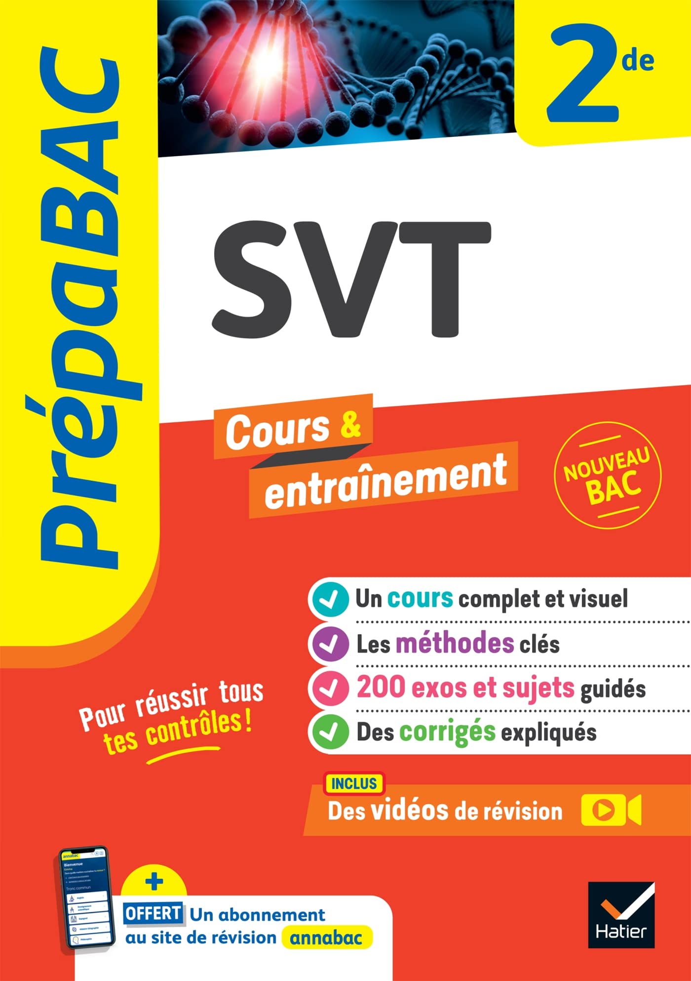 Prépabac - SVT 2de: cours, méthodes & entraînement (programme de Seconde) 9782401094963