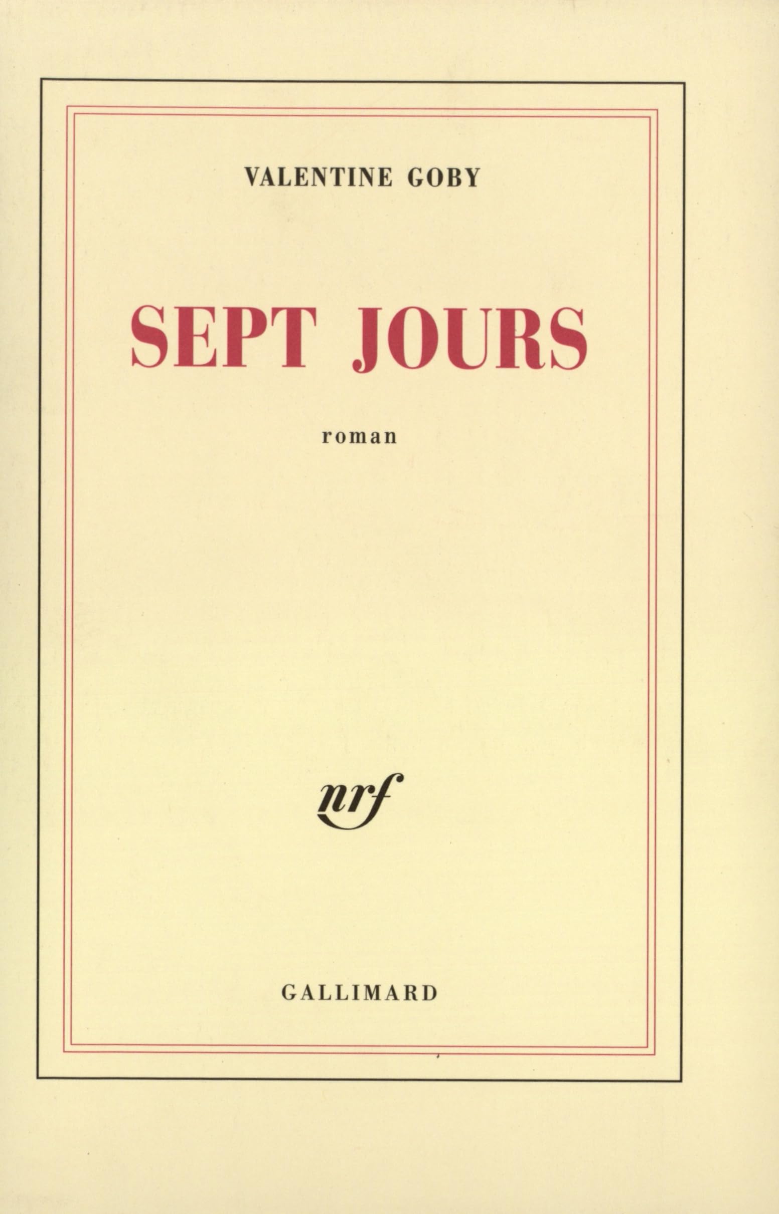 Sept jours 9782070733026
