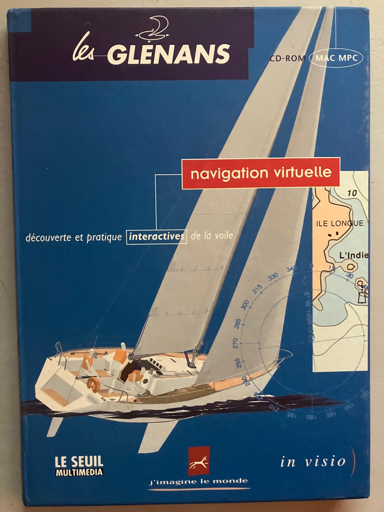 Les Glénans: navigation virtuelle - découverte et pratique interactives de la voile 9782020263504