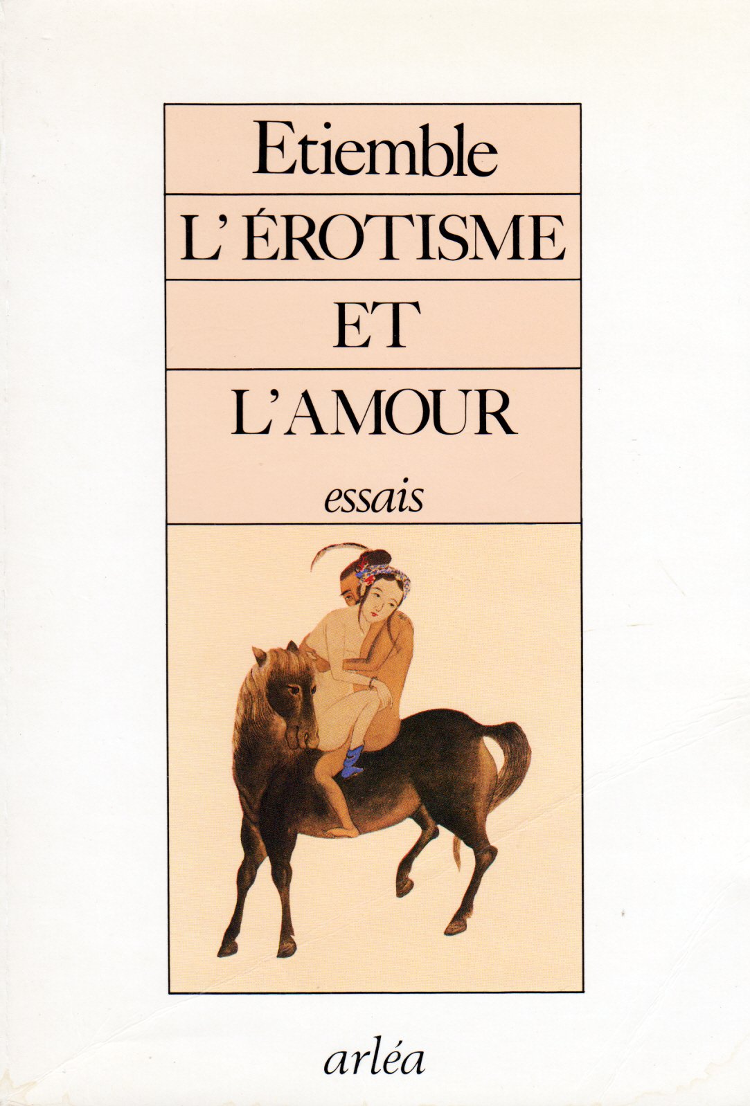 L'érotisme et l'amour 9782869590205