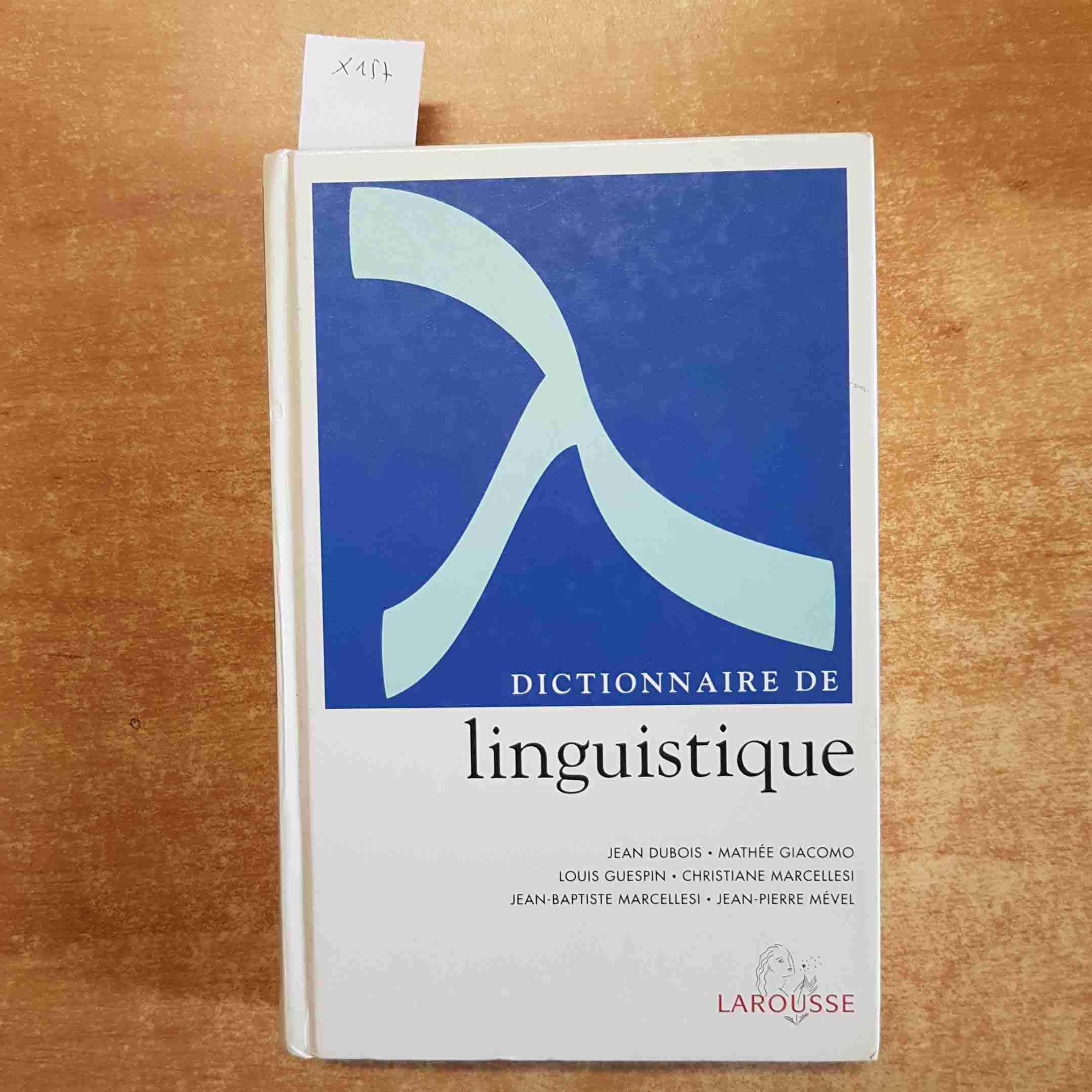 Dictionnaire De Linguistique 9782035320476