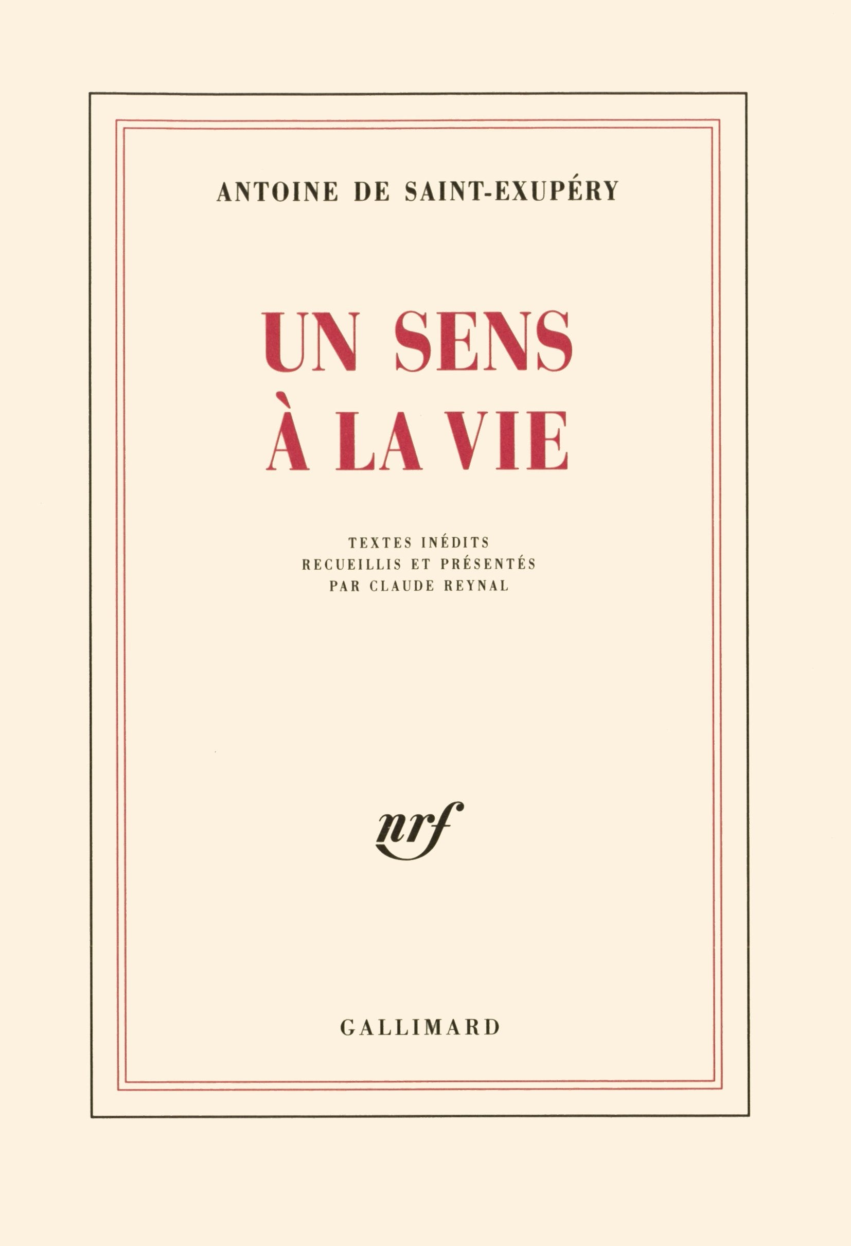 Un sens à la vie 9782070256679