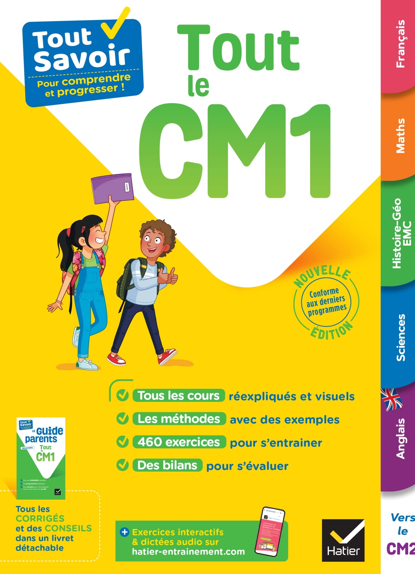 Tout Savoir CM1 - Tout-en-un: cours, méthodes et exercices dans toutes les matières 9782401095182