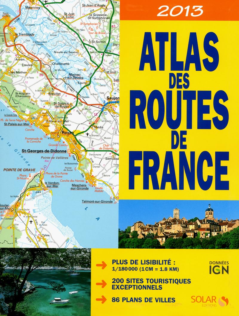 ATLAS DES ROUTES DE FRANCE 2013 9782263060953