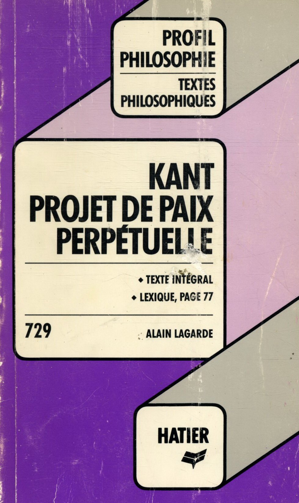 Projet De Paix Perpetuelle 9782218078378