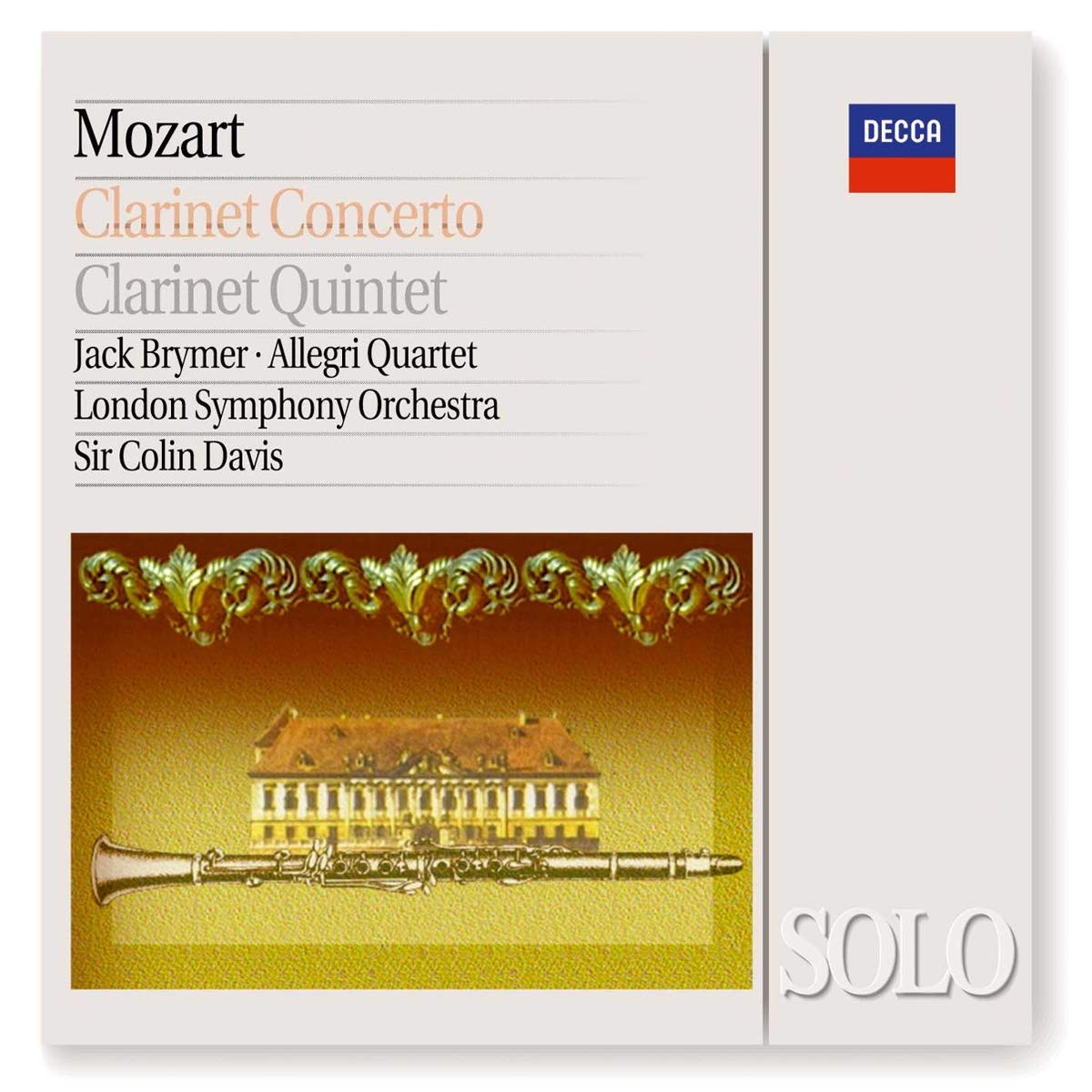 Concerto Per Clarinetto in a Major K622,Clarinet Quintet in a Major K581 0028944239027