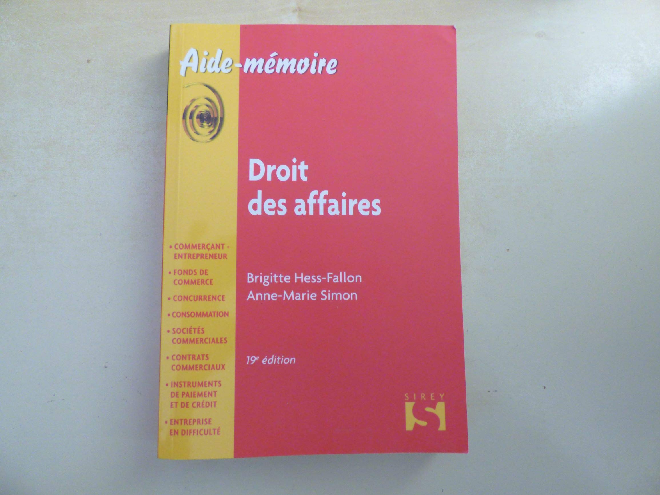 Droit des affaires 2012 9782247107834