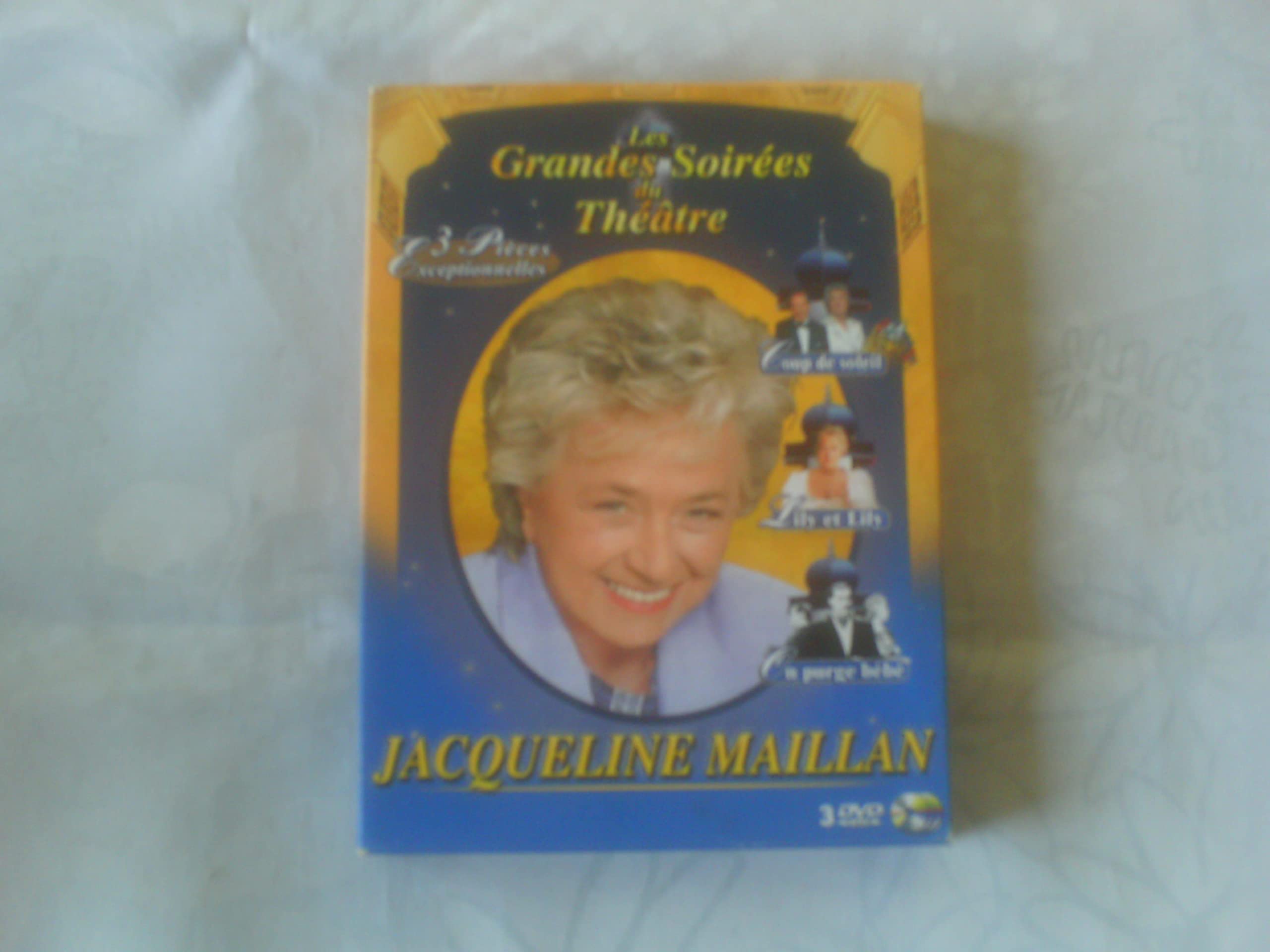 Coffret théâtre Jacqueline Maillan, vol.1 : Coup de soleil / Lily et Lily / On purge bébé 3550460015788
