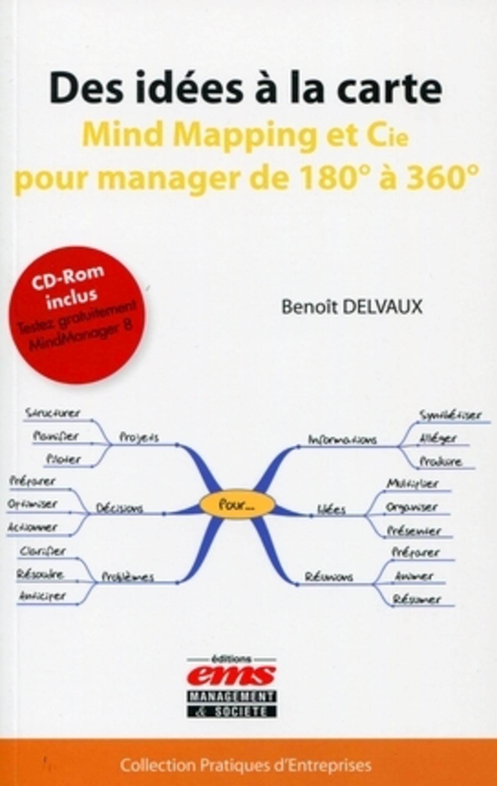 Des idées à la carte: Mind Mapping et Cie pour manager de 180° à 360°. Avec cd-rom 9782847691085